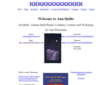 Tablet Screenshot of annquilts.com